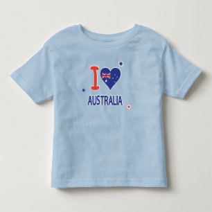 I LOVE AUSTRALIA Happy Australia Day 26th January Toddler T-shirt
