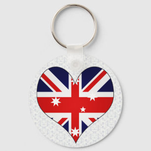 I Love Australia Keychain