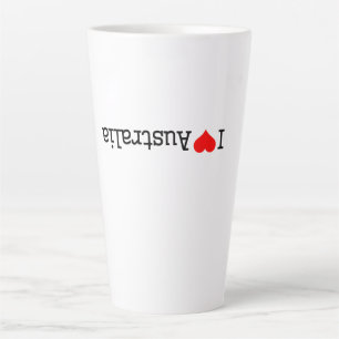 I Love Australia Latte Mug