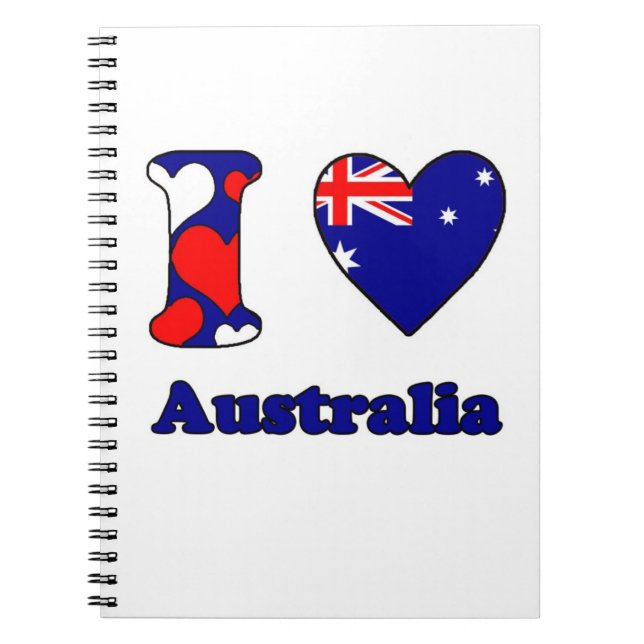 I love Australia Notebook (Front)