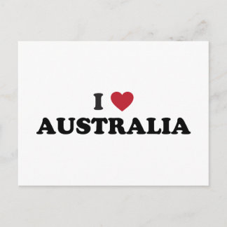 I Love Australia Postcard