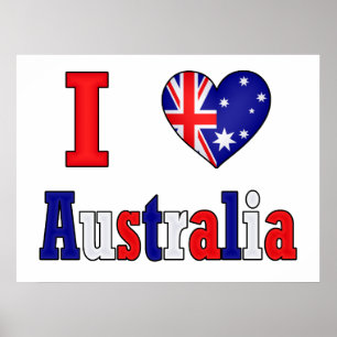 I Love Australia Poster