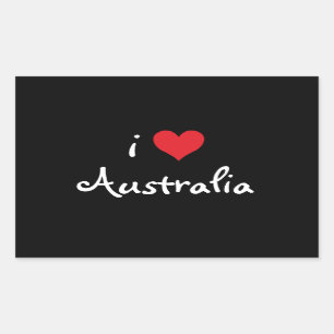 I Love Australia Sticker