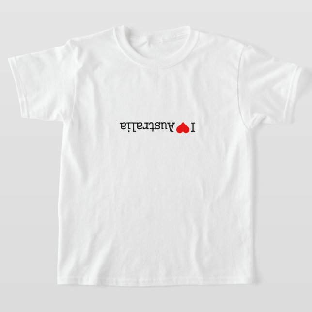 I Love Australia T-Shirt (Laydown)