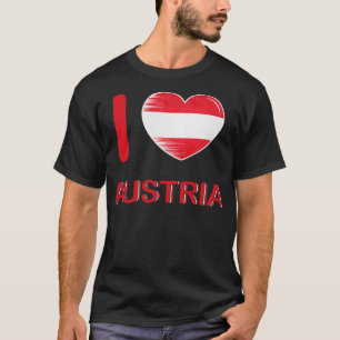 I Love Austria Flag My Home My Country 5 T-Shirt