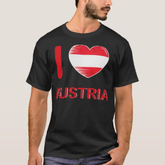 I Love Austria Flag My Home My Country 5 T-Shirt