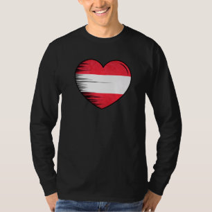 I Love Austria My Home My Country Heart Austria 5 T-Shirt