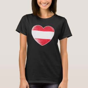 I Love Austria My Home My Country Heart Austria 6 T-Shirt