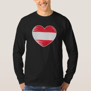 I Love Austria My Home My Country Heart Austria 8 T-Shirt