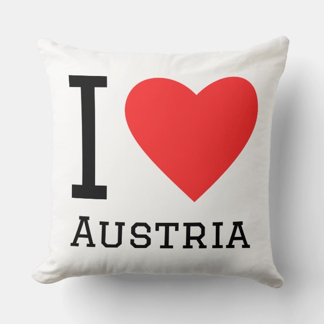 I love austria square sticker throw pillow (Front)