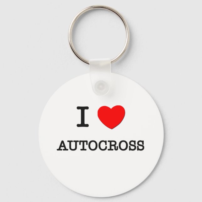 I LOVE AUTOCROSS KEYCHAIN (Front)