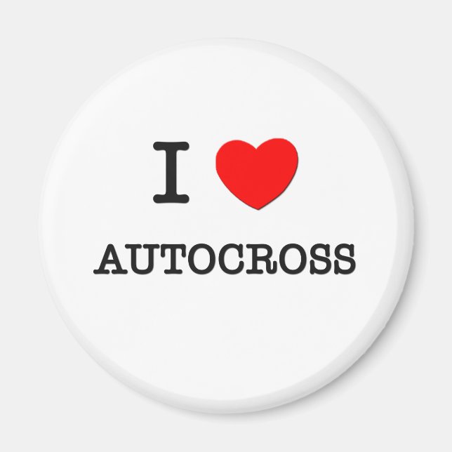I LOVE AUTOCROSS MAGNET (Front)