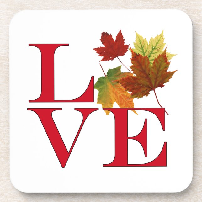 I Love Autumn Coaster (Front)