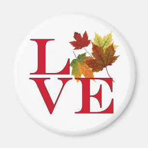 I Love Autumn Magnet