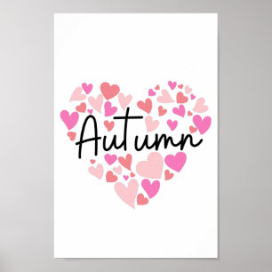 I love Autumn Poster