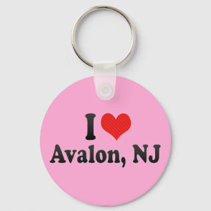I Love Avalon, NJ Keychain