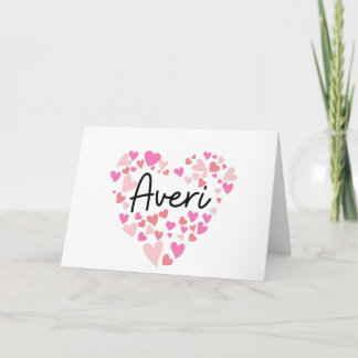 I love Averi - hearts for Averi Note Card