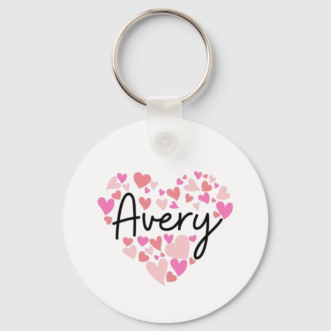 I love Avery Keychain (Front)