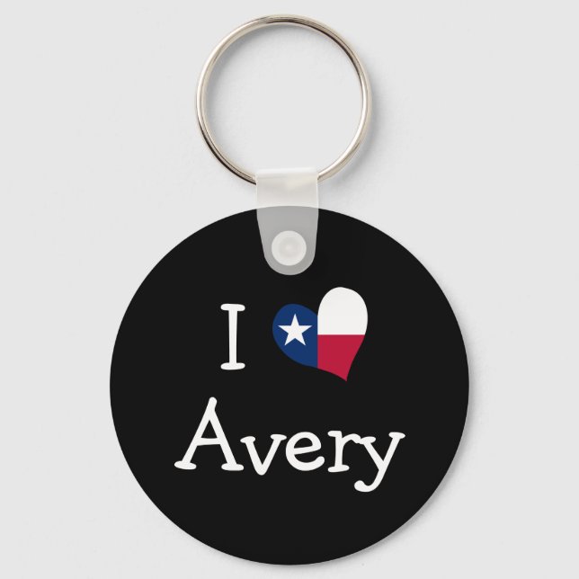 I Love Avery Keychain (Front)