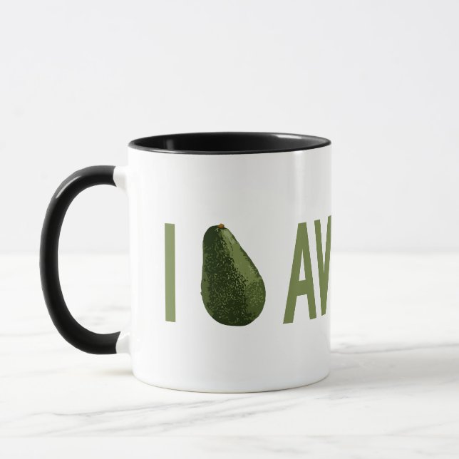 I Love Avocados Mug (Left)