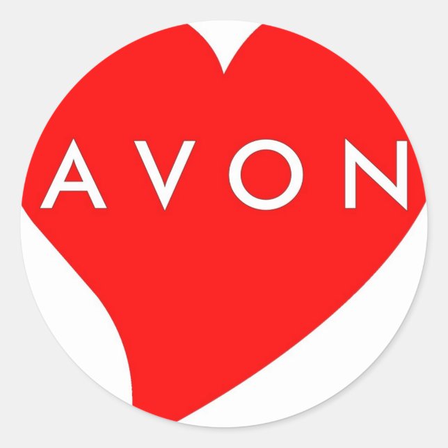 I Love AVON Classic Round Sticker (Front)