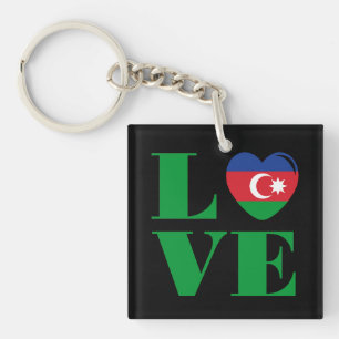I love Azerbaijan Keychain