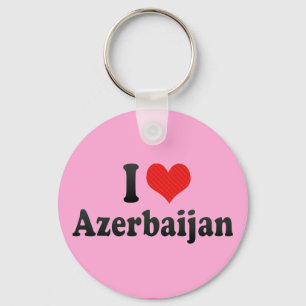 I Love Azerbaijan Keychain