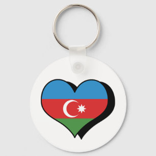 I Love Azerbaijan Keychain