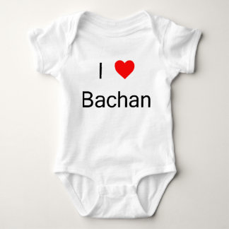 I love Bachan one piece Baby Bodysuit