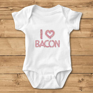I Love Bacon Baby Bodysuit