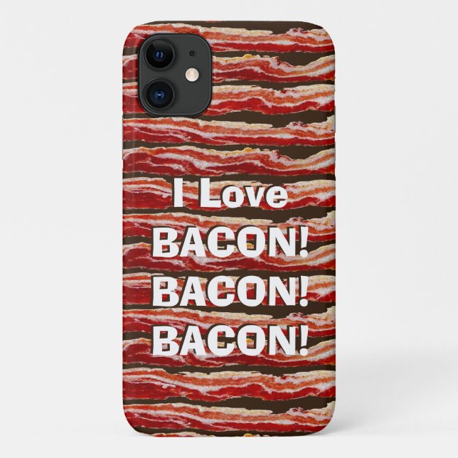 I Love Bacon Bacon Bacon  Case-Mate iPhone Case (Back)
