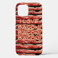 I Love Bacon Bacon Bacon iPhone Case