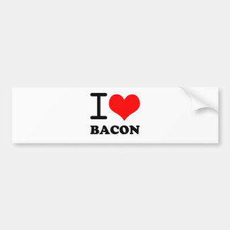 I love bacon bumper sticker
