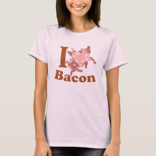 I LOVE BACON flying pig T-Shirt