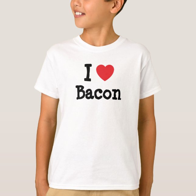 I love Bacon heart T-Shirt (Front)
