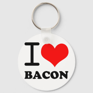 I love bacon keychain