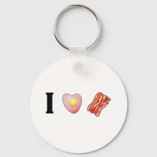I Love Bacon! Keychain