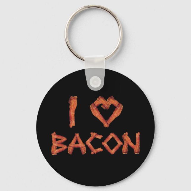 I Love Bacon Keychain (Front)