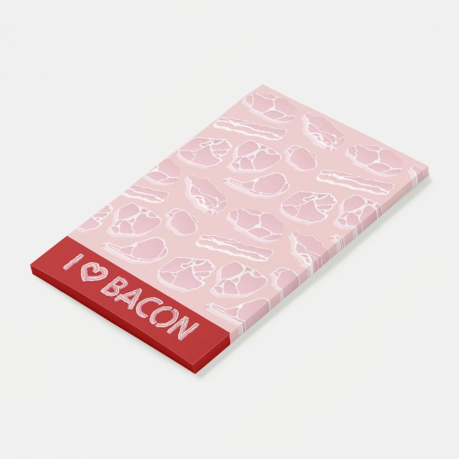 I Love Bacon Post-it Notes (Angled)