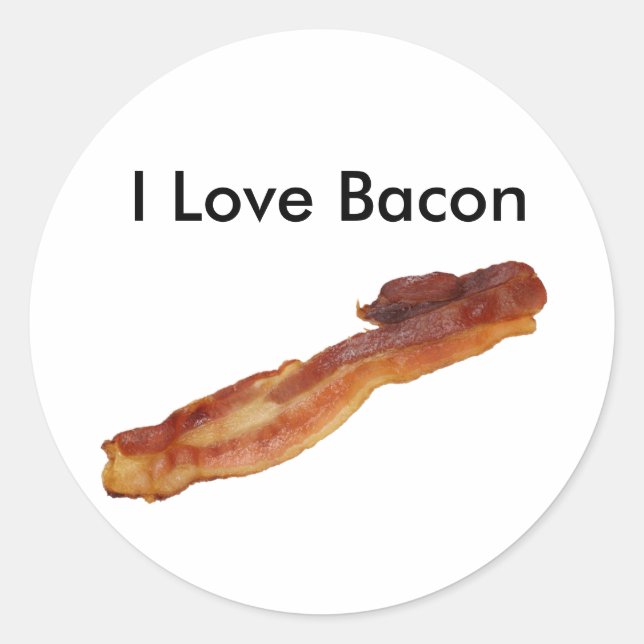 I Love Bacon Sticker (Devant)