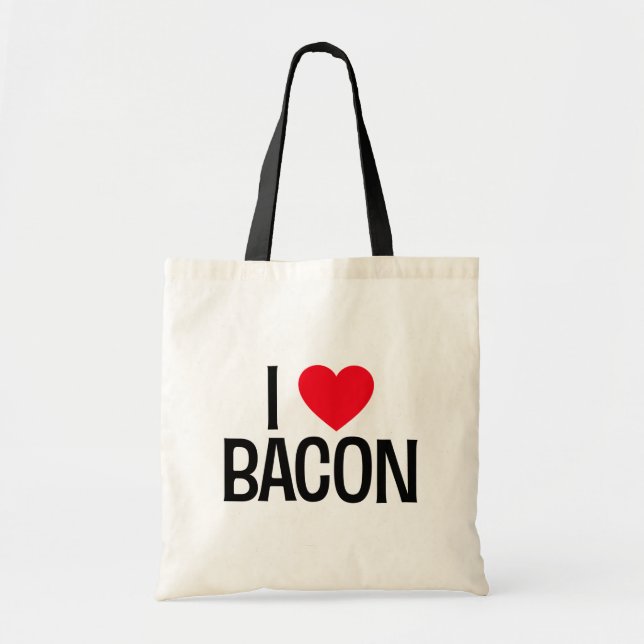 I Love Bacon. Tote Bag (Front)