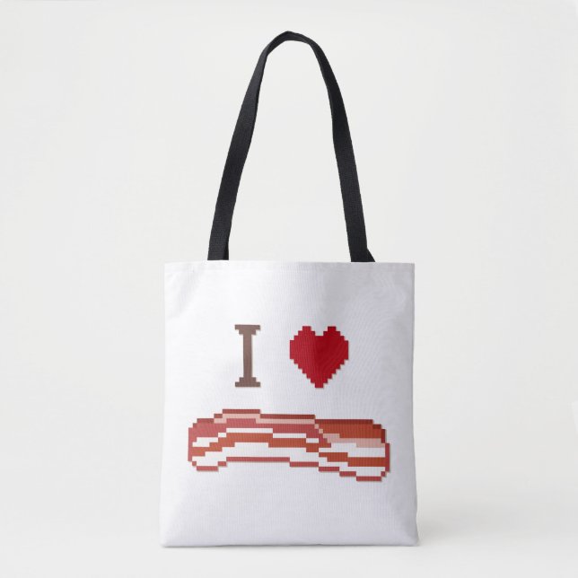 I Love Bacon Tote Bag (Front)
