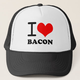 I love bacon trucker hat