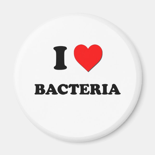 I Love Bacteria Magnet (Front)