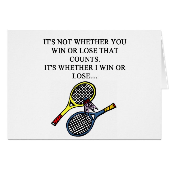 i love badminton design (Front Horizontal)