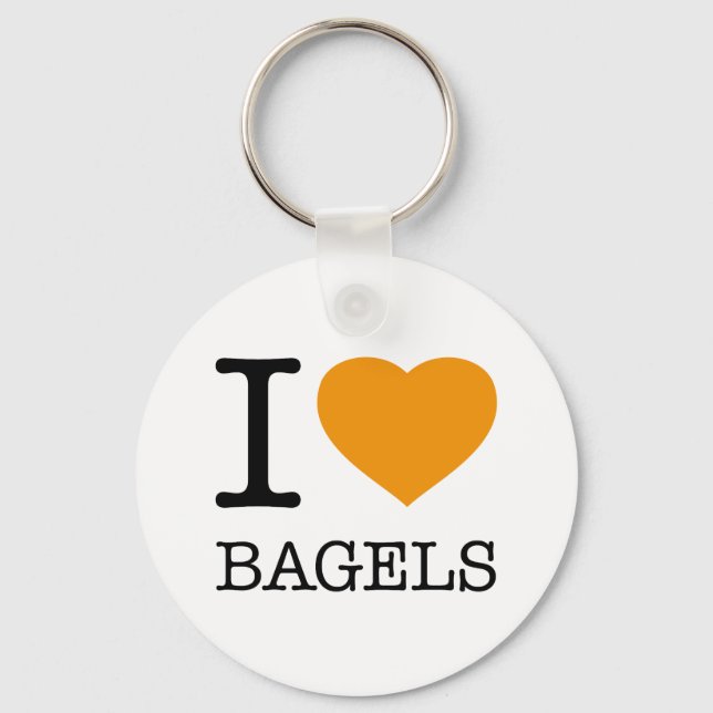 I LOVE BAGELS KEYCHAIN (Front)