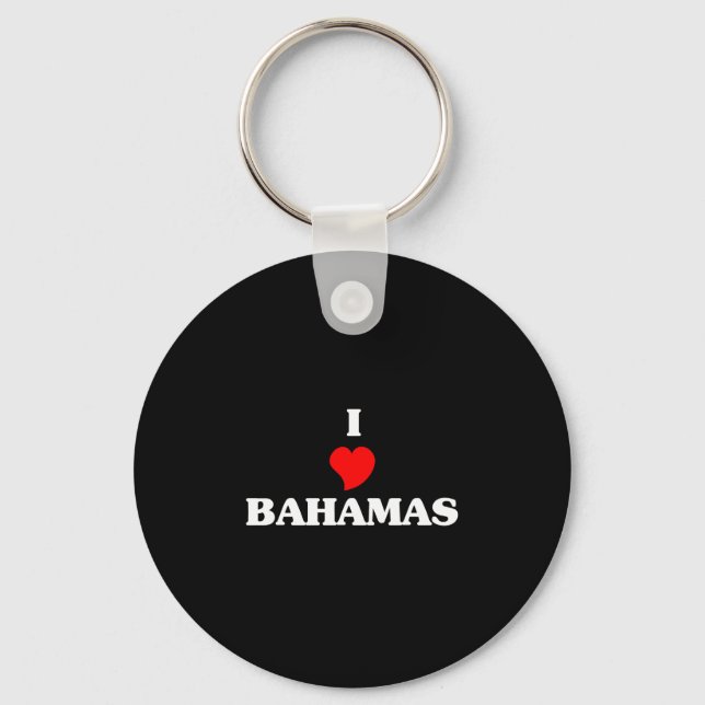 I Love Bahamas Keychain (Front)