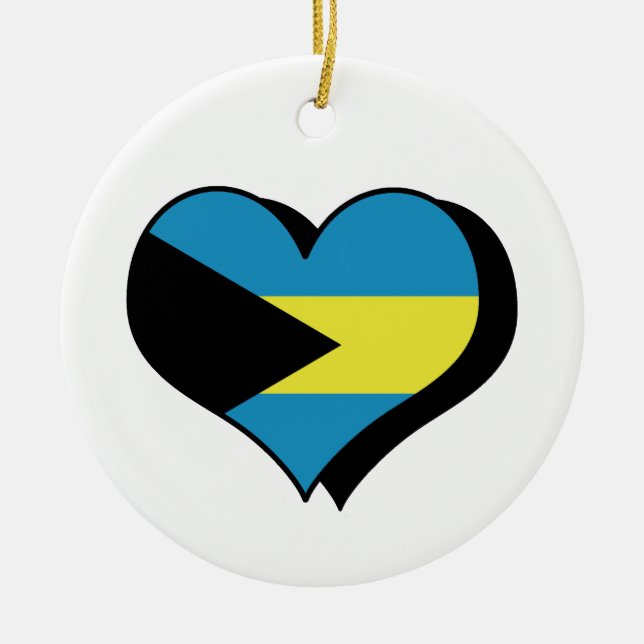 I Love Bahamas Ornament (Front)