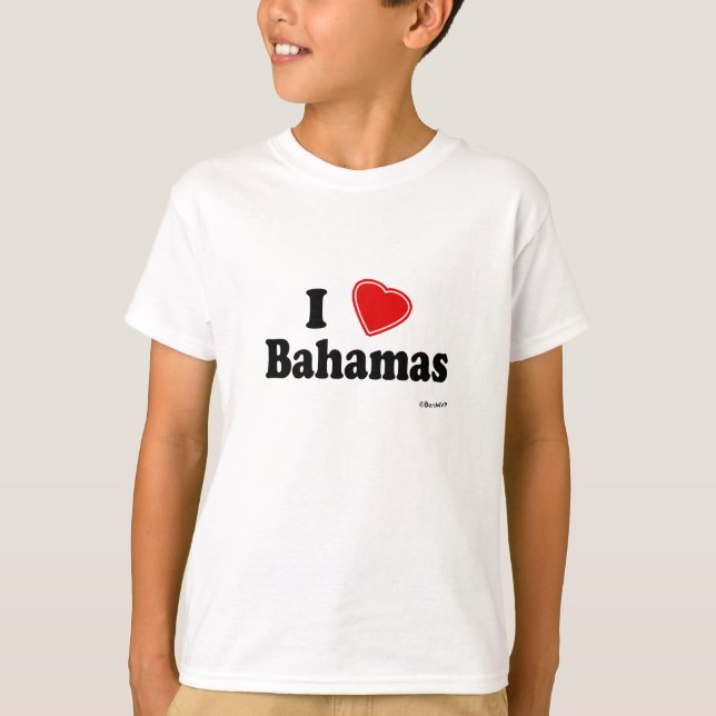 I Love Bahamas T-Shirt (Front)