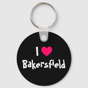 I Love Bakersfield Keychain